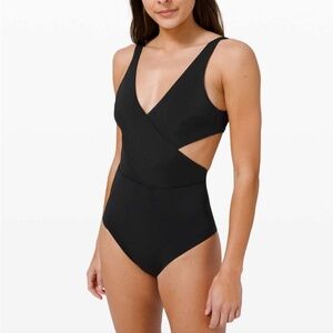 Lululemon All that Glimmers Wrap One Piece Swimsuit